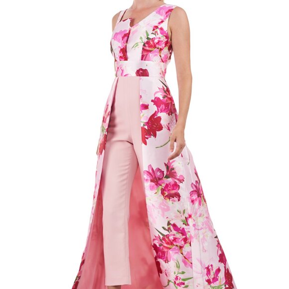 Kay Unger Fleur Walk Thru Jumpsuit – Bold Florals, Modern Drama - Picture 3 of 6